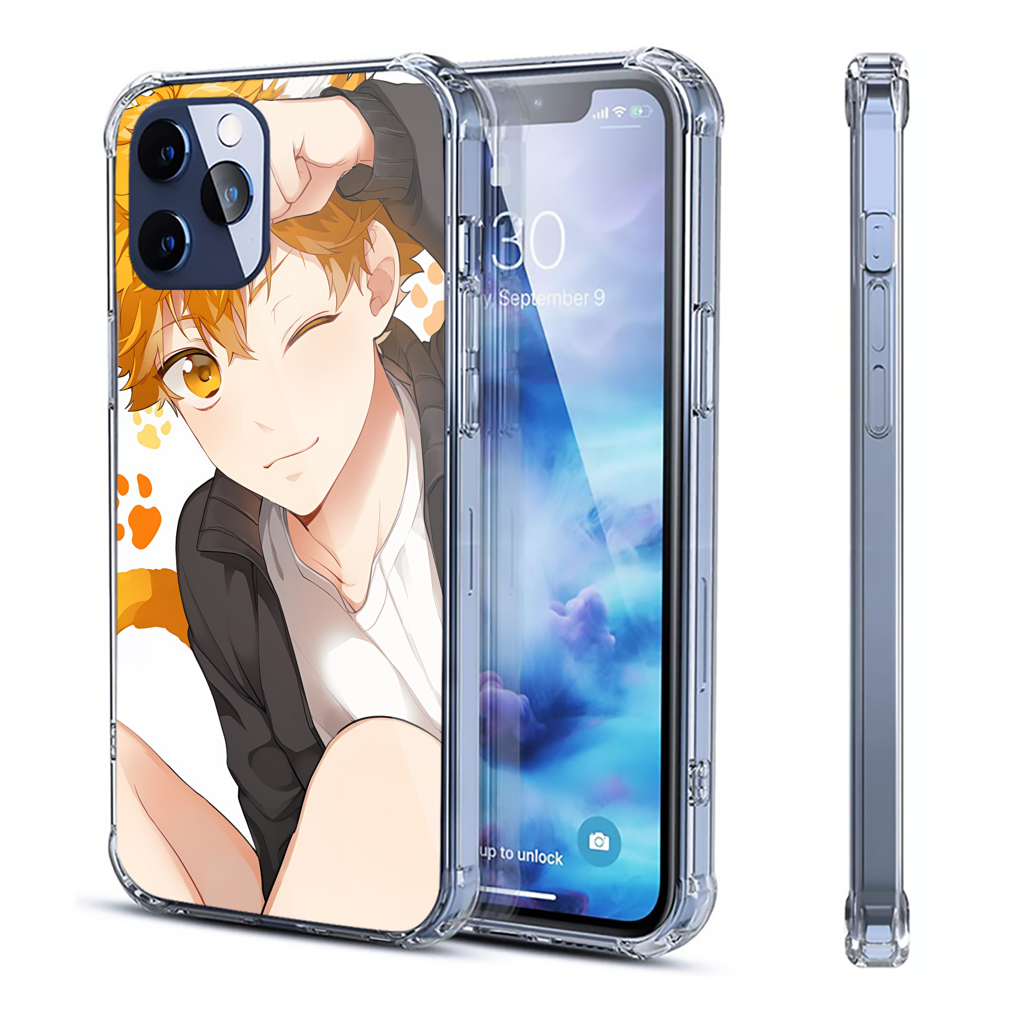 （画像用） ハイキュー!! Haikyu!! 【iPhone 12シリーズ対応】透明スマホケース（クリアソフトケース）